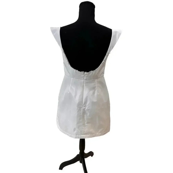 NEW-THE BAR NWT! AVERY DRESS BLANC SZ 8 - Picture 10 of 12